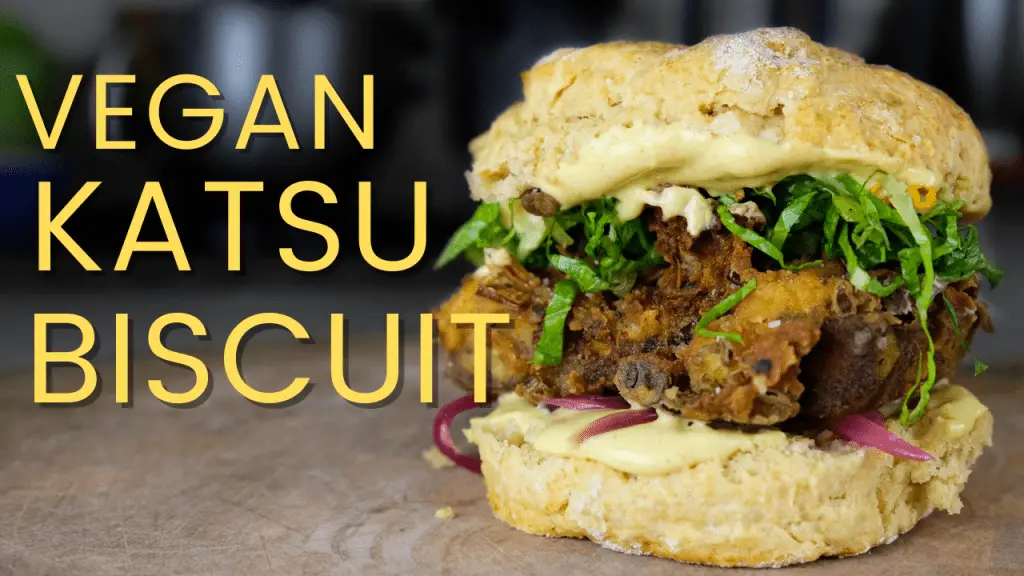 Katsu Tofu Biscuit Sandwich