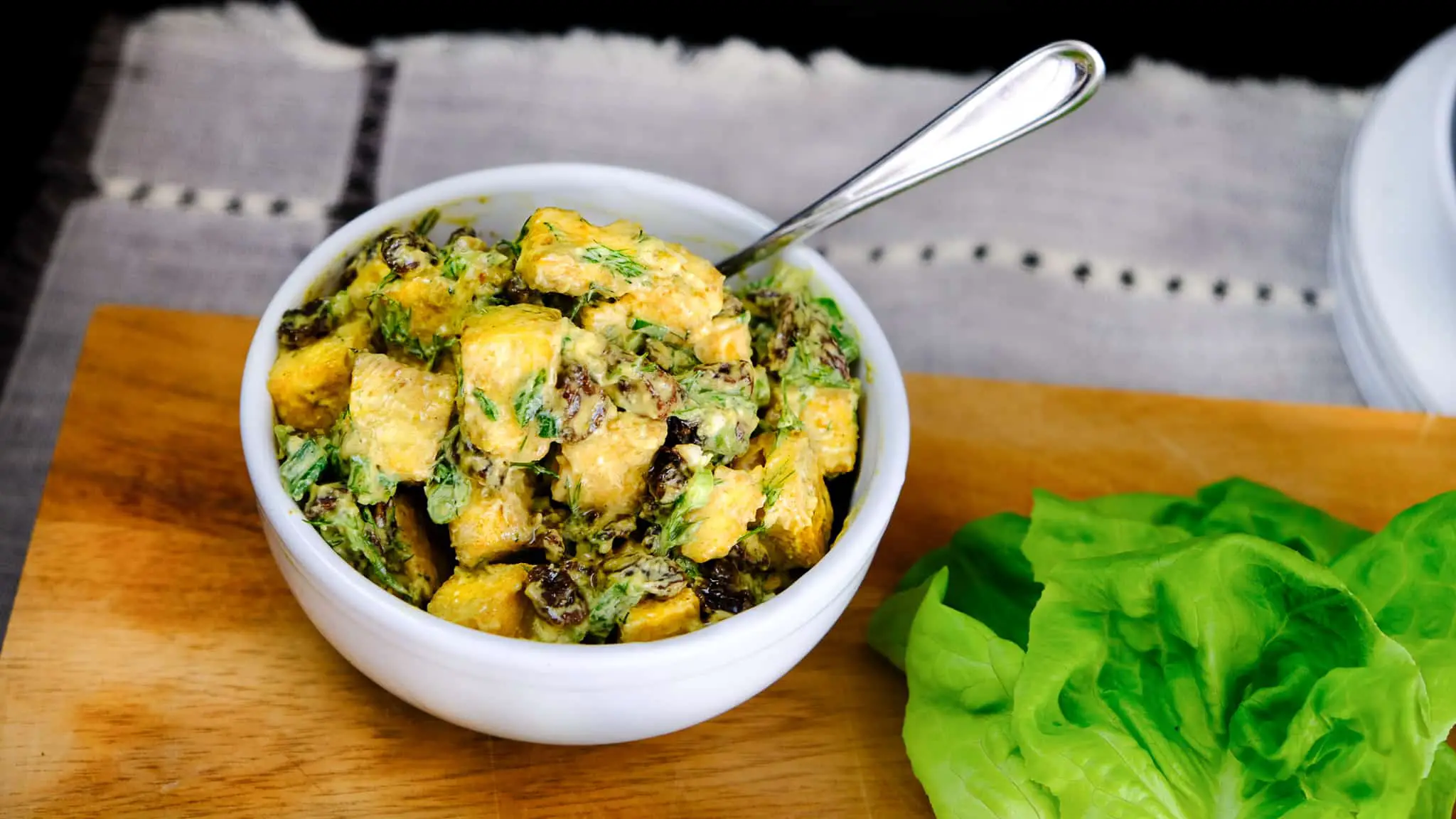 Tofu Curry Salad
