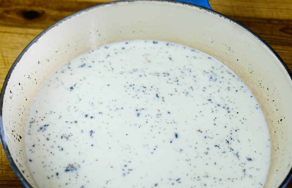 Vanilla infused plant milk