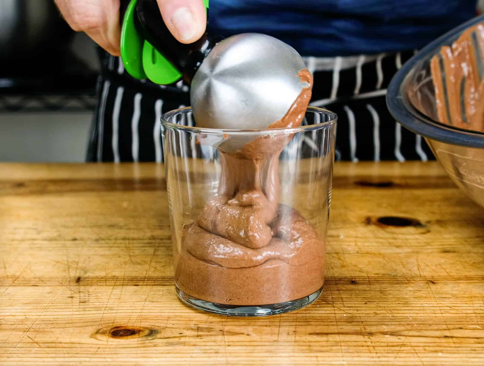 vegan scoop chocolate mousse