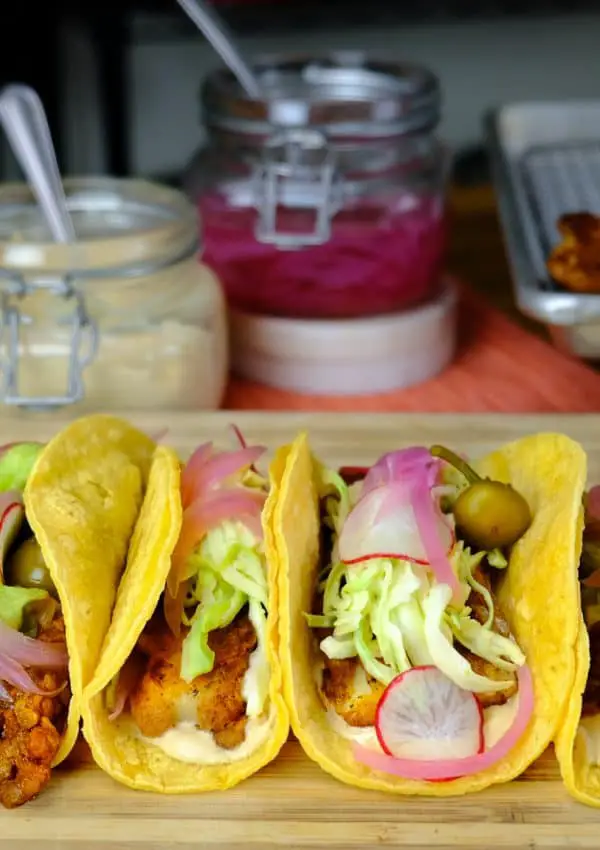 Tacos 2 Ways: Baja Hearts of Palm Tacos & BBQ Lentil with Spicy Guacamole Vegan Tacos