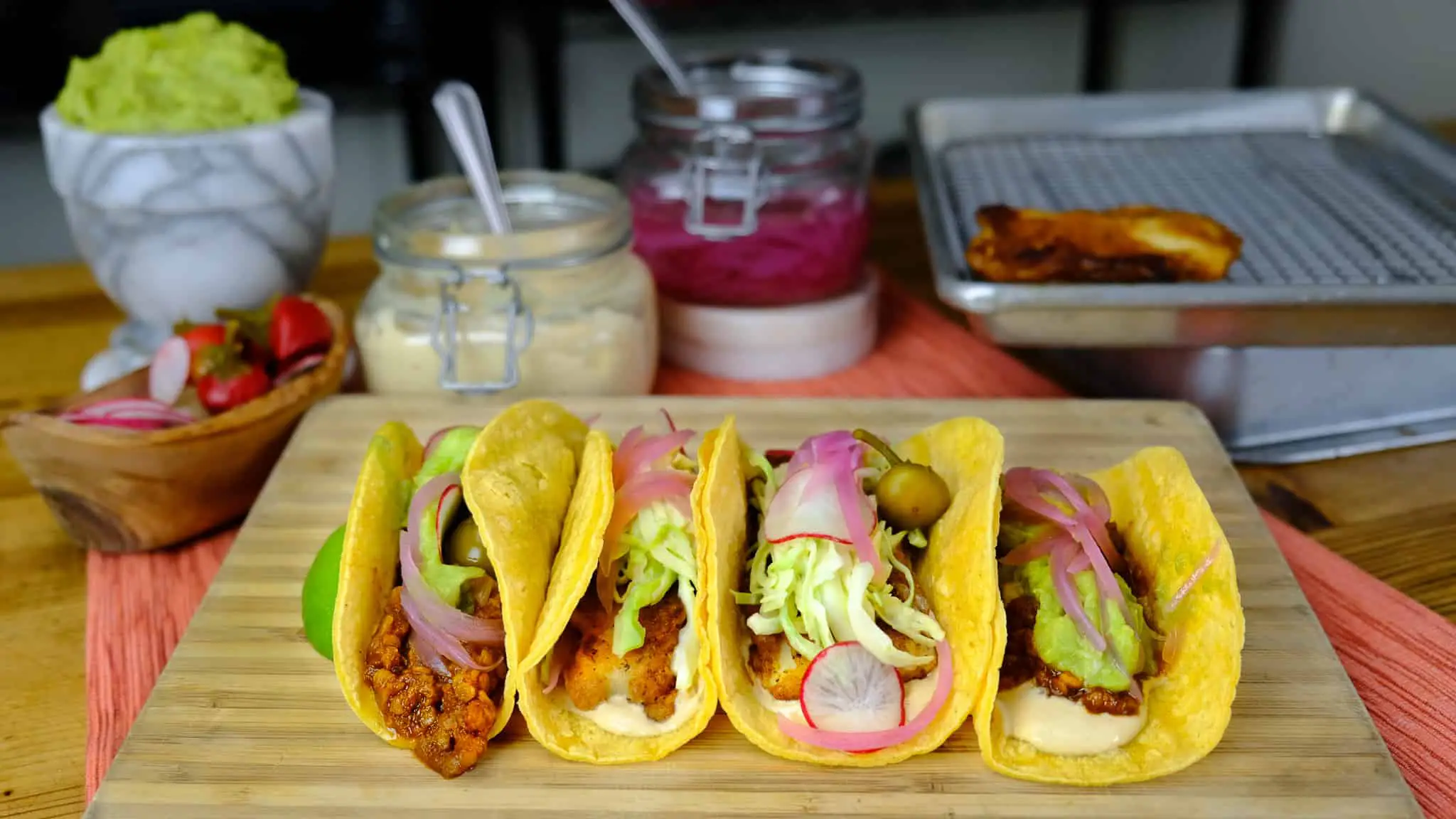 Vegan Tacos: Baja & BBQ Lentil