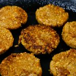 Farro vegan sausage