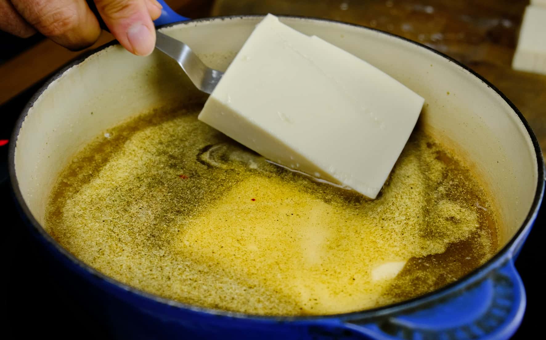 soft tofu in brine