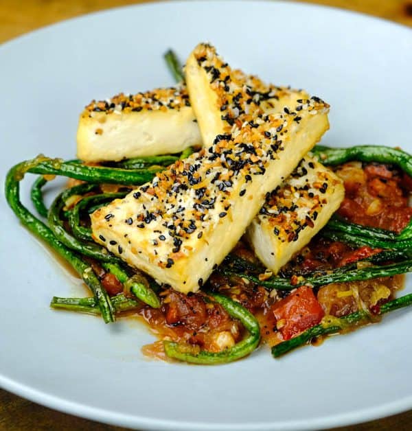 Moroccan Sauce with Baked Tofu