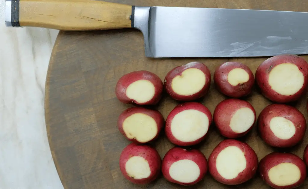CUT RED BABY POTATOES