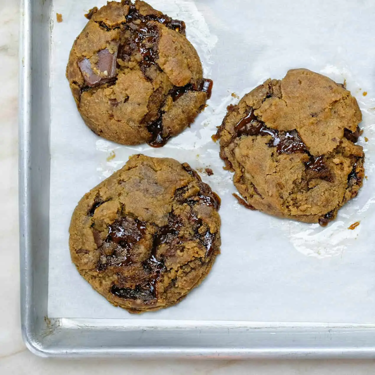Just out of the oven Toffee Chocolate Cookies