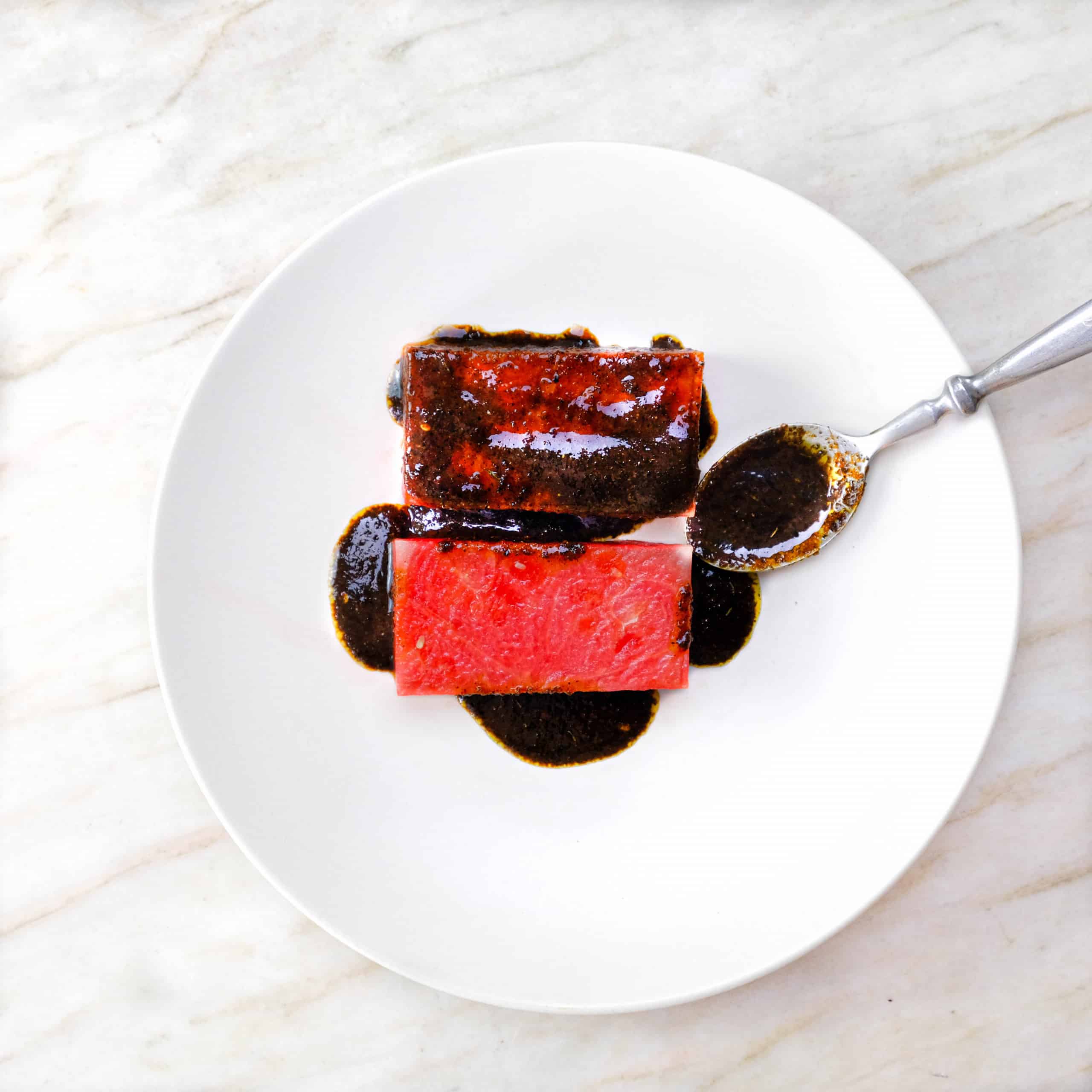 WATERMELON MARINADE VEGAN TUNA STEAK_