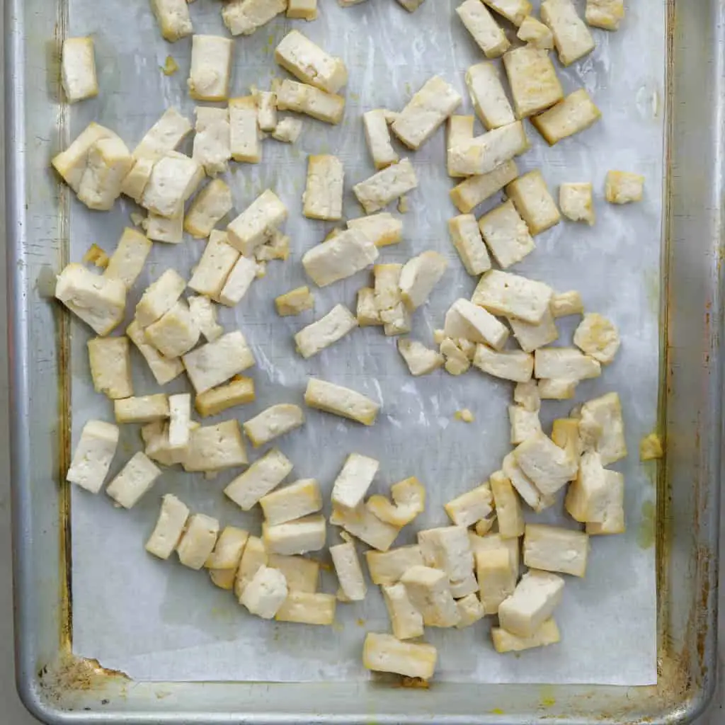 COOKED DICED TOFU FOR SAUCE GRIBICHE_