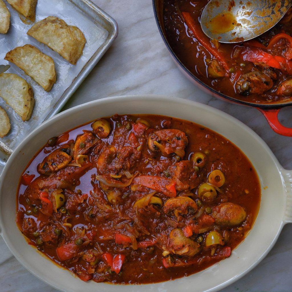 BUILDING CELERY ROOT VEGAN CACCIATORE