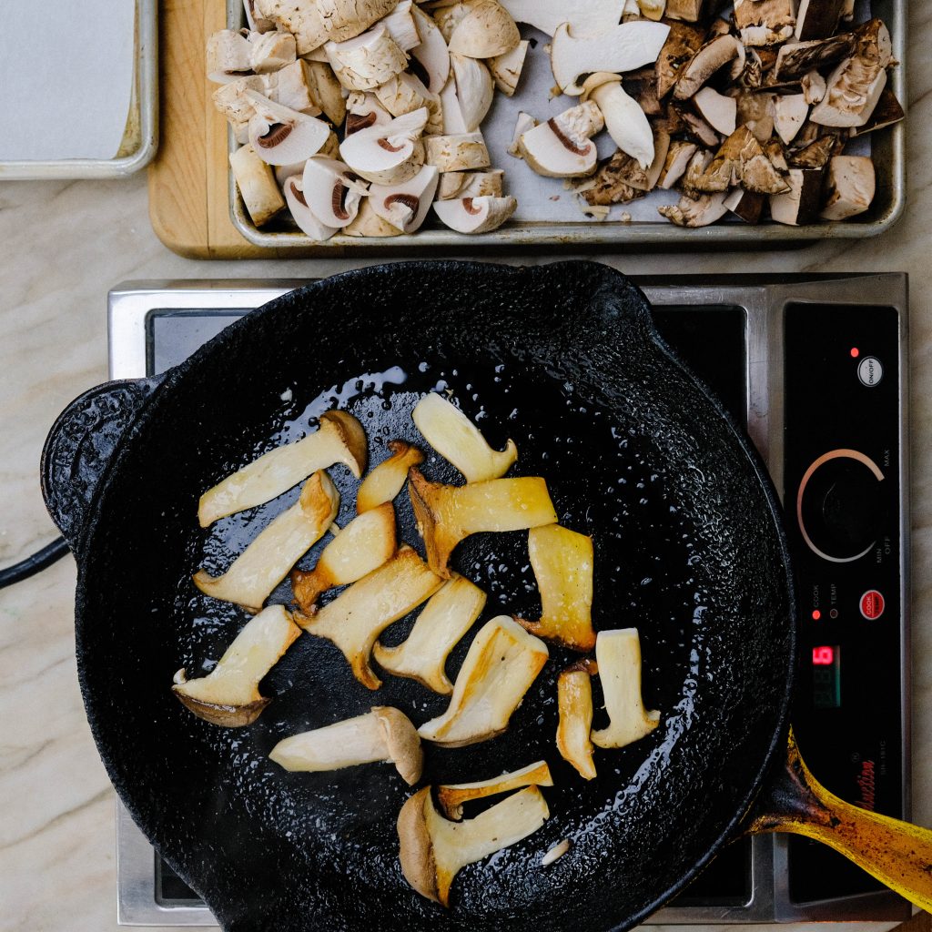 ROASTING TRUMPET MUSHROOMS