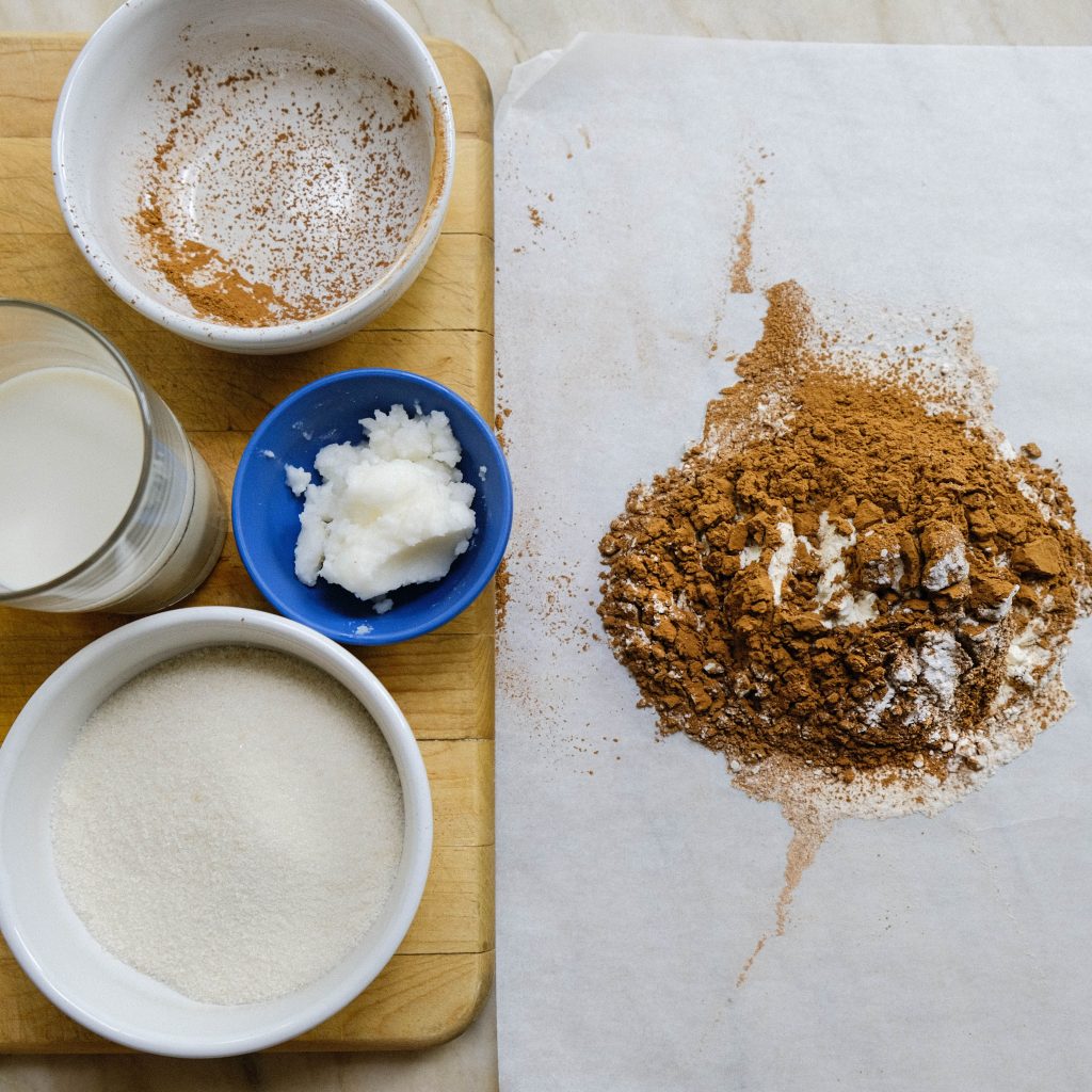 SHIFTED FLOUR AND COCOA FLOUR FOR MOLTEN LAVA CAKE_