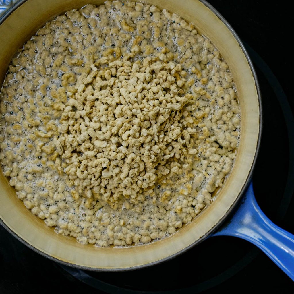 SOAKING TEXTURED SUNFLOWER SEED, HACHE for Korean Sloppy Joes