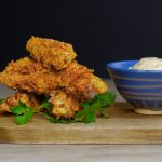 CRISPY MUSHROOM TENDERS WITH VEGAN RANCH