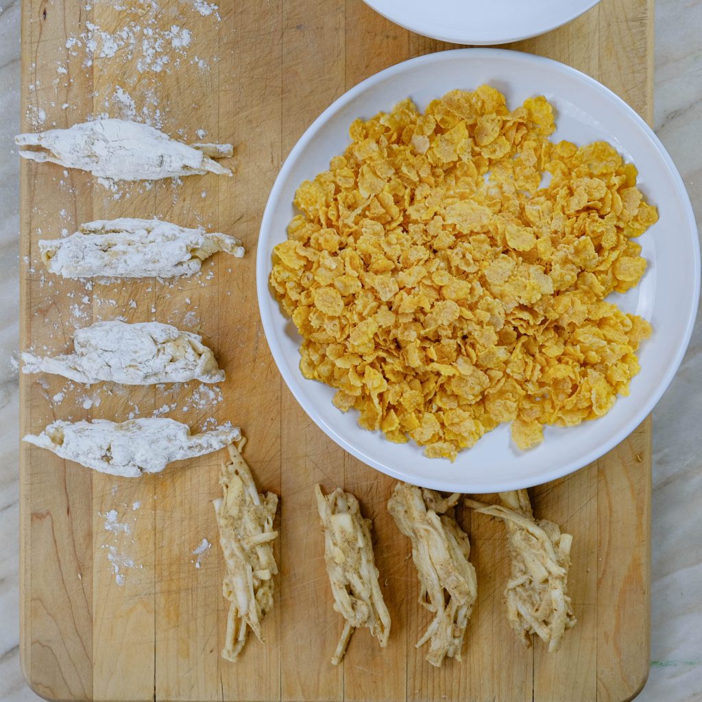 MUSHROOM TENDERS COATED IN FLOUR