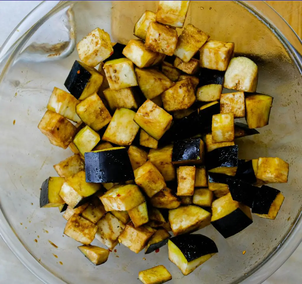 DICED MARINADING EGGPLANT