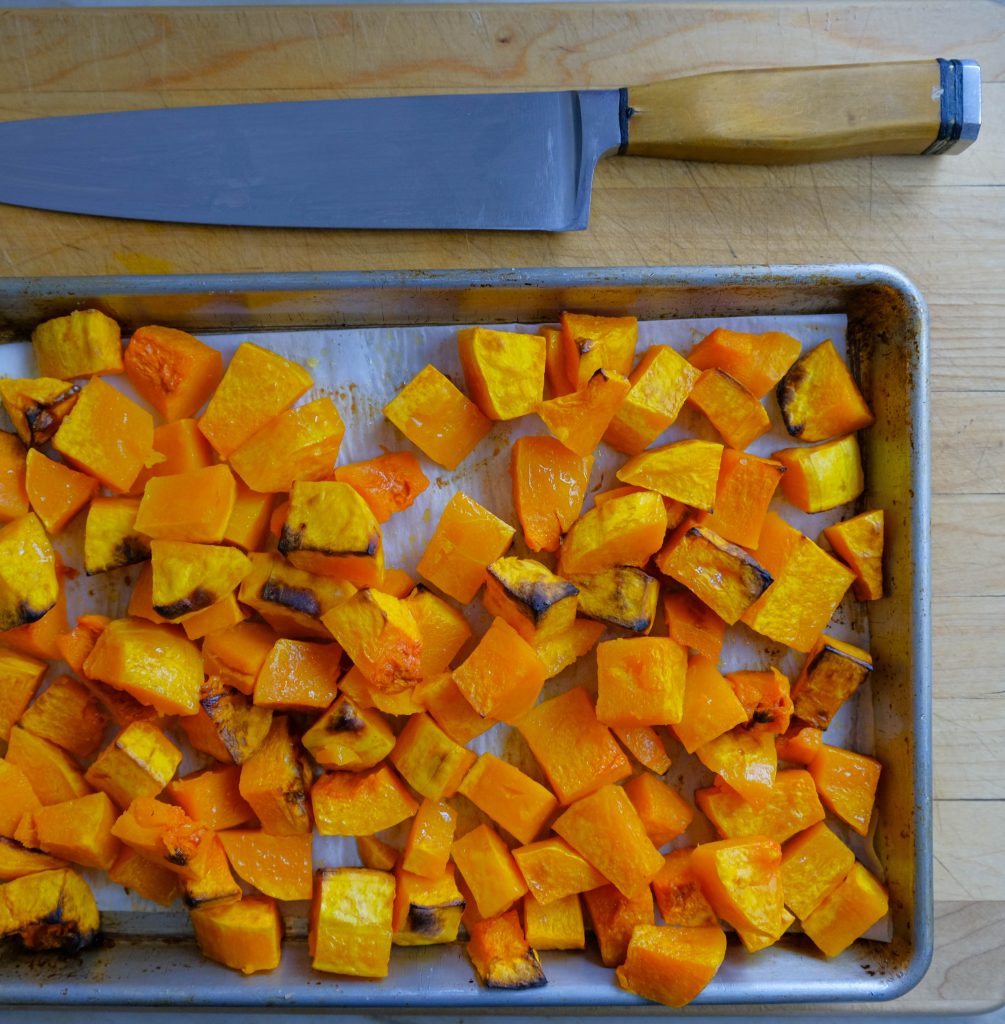 COOKED DICED PEELD BUTTERNUT SQUASH
