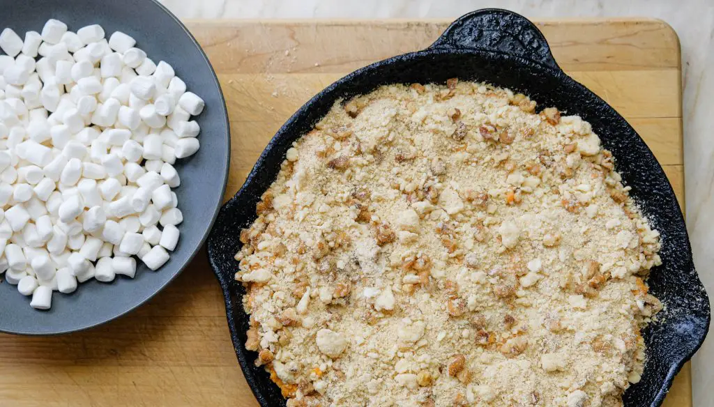 SWEET POTATO CASSEROLE WALNUT CRUMBLE