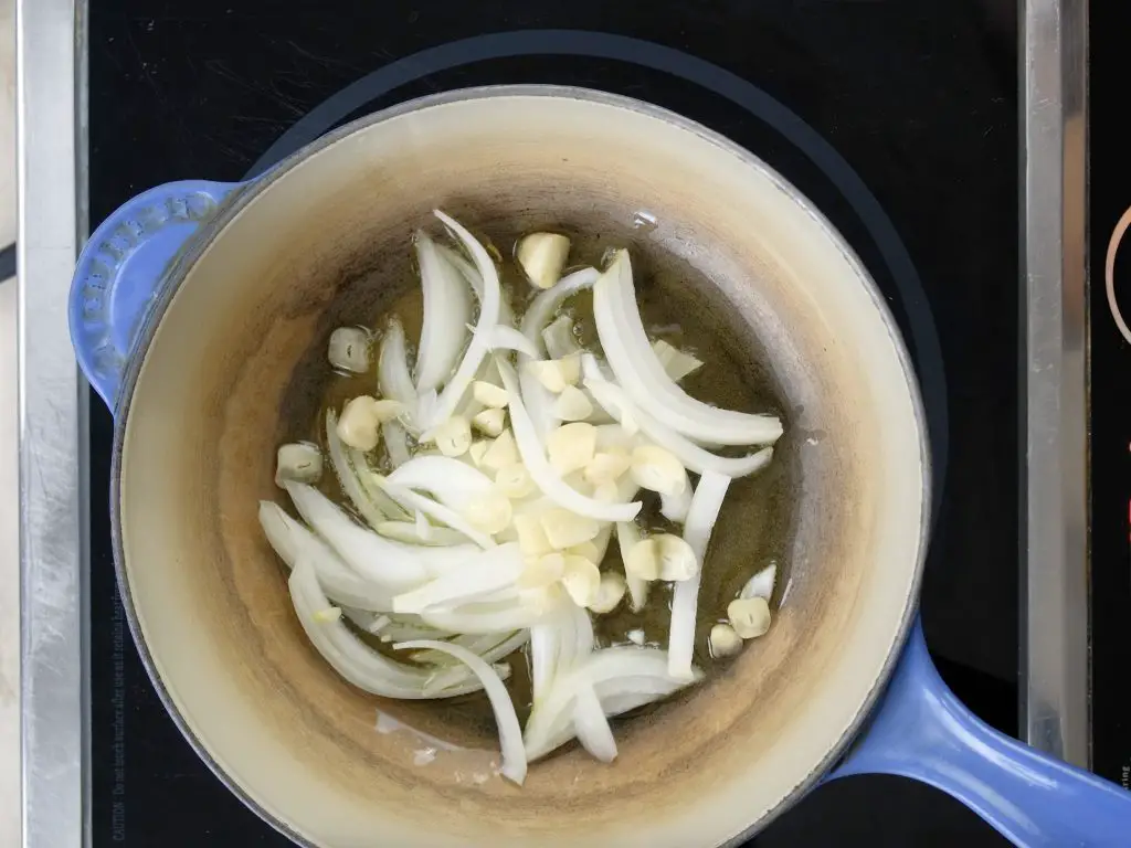 Onions & Garlic for Jackfruit Pulled Pork